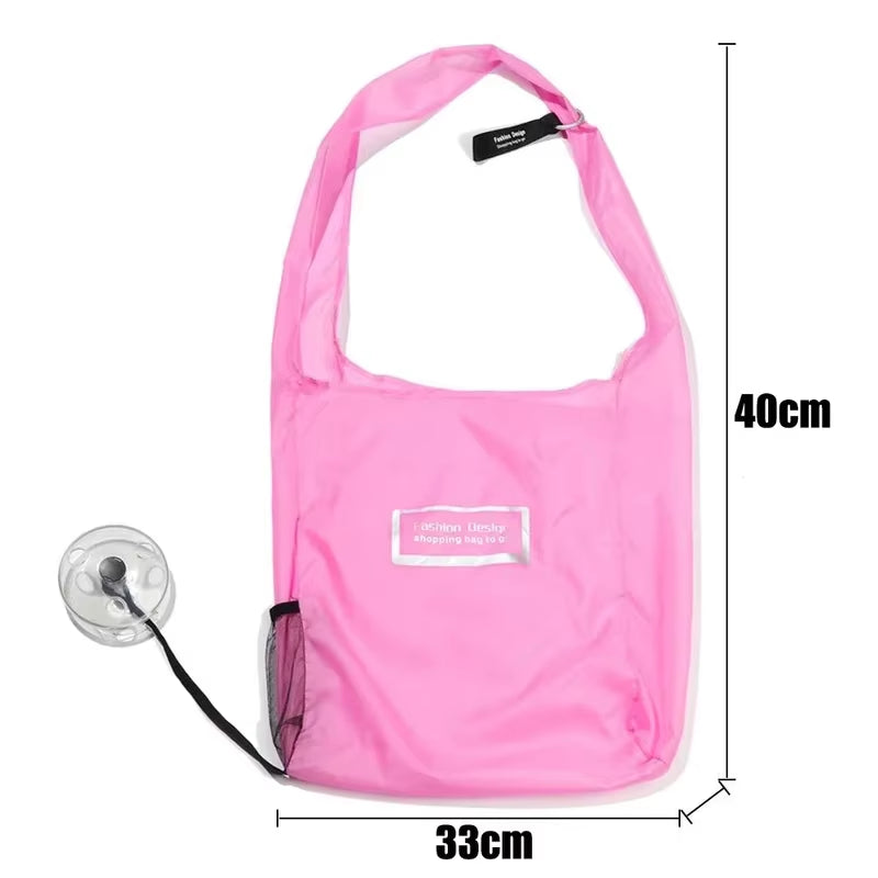 Large Capacity Folding Telescopic Storage Bag Portable Small Disc Mini Grocery Storage Bag for Travel Camping Storage Bag